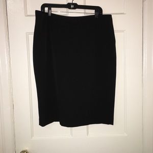 Jones Studio Black Pencil Skirt Size 16